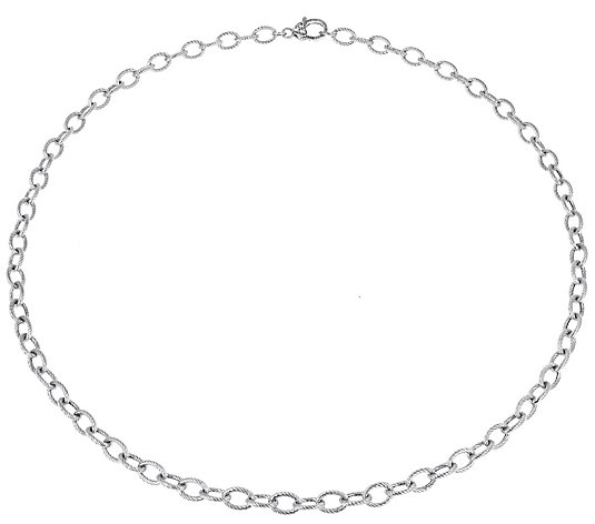 JUDITH Classic Verona Sterling Oval Link 36" Nelace 28.5g