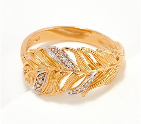 Adi Paz 14K Gold Feather Ring