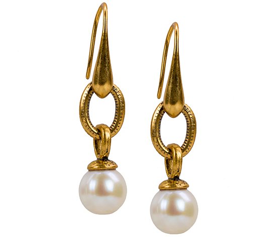 Patricia Nash Cultured Pearl Drop Earrings