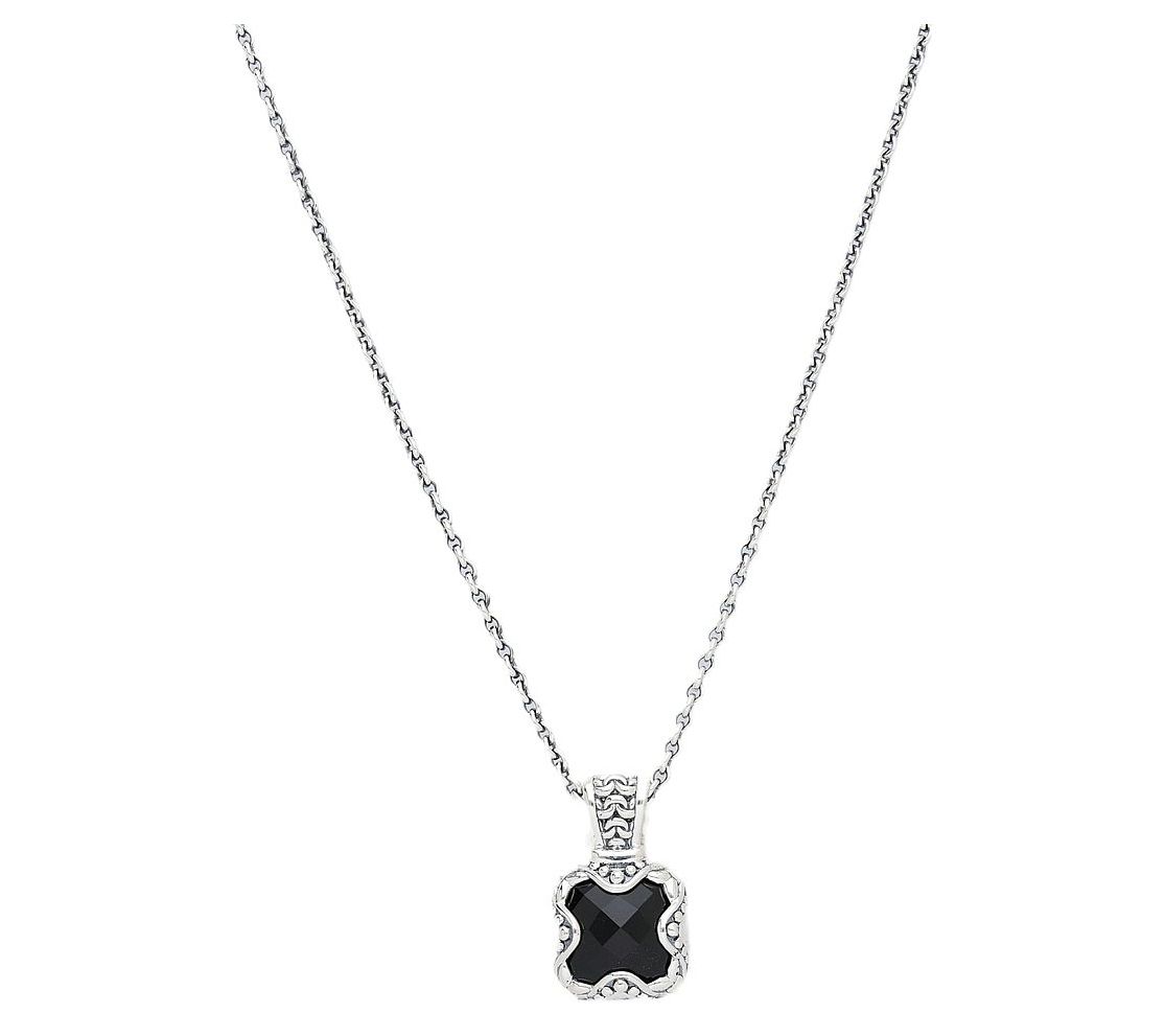 Tiffany Kay Studio Sterling Silver Onyx Pendantw  Chain - Qvc.com