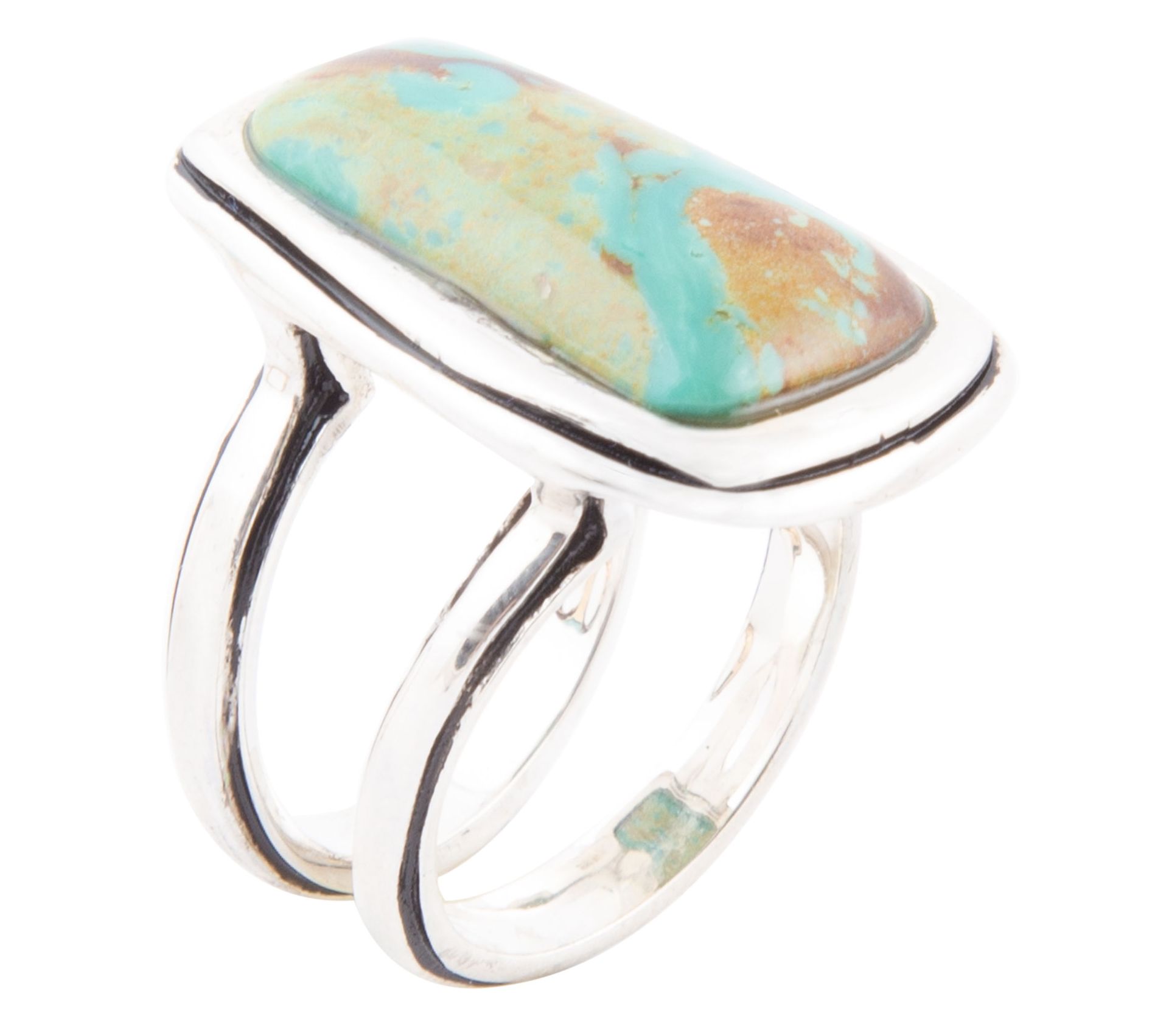 Barse Artisan Crafted Sterling Composite Turquoise Ring