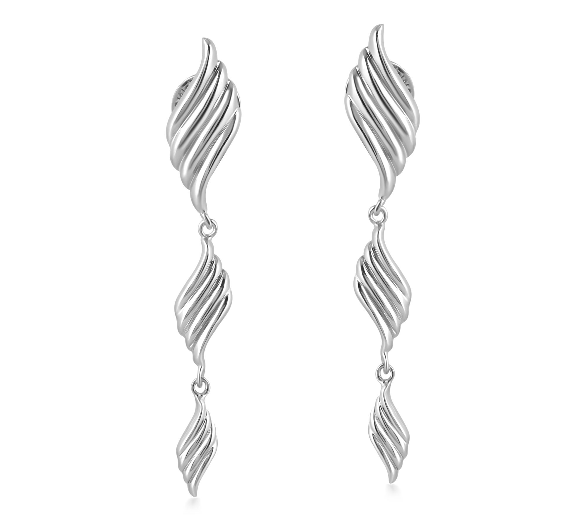 Christian James by Scott Grimes Sterling TripleDrop Earrings