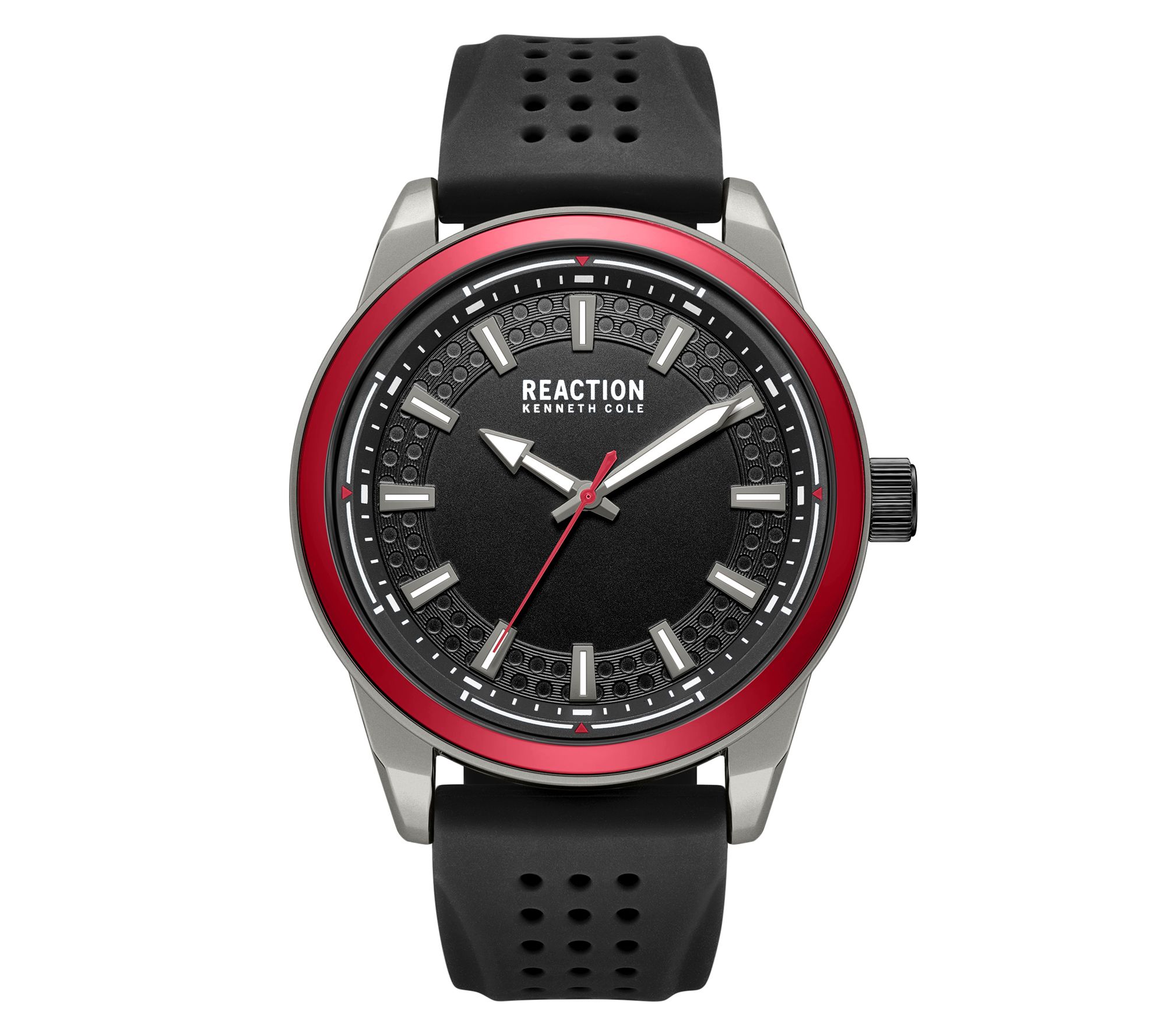 Kenneth Cole Reaction Men's Classic Black Silicone Strap Watch