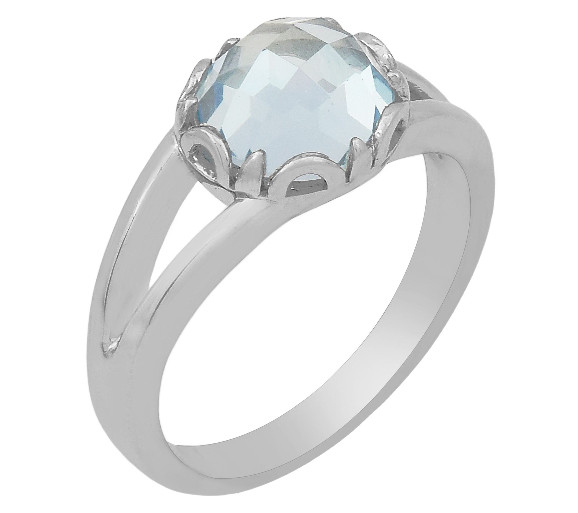 Affinity Gems 3.60 cttw Blue Topaz Ring, Sterling Silver