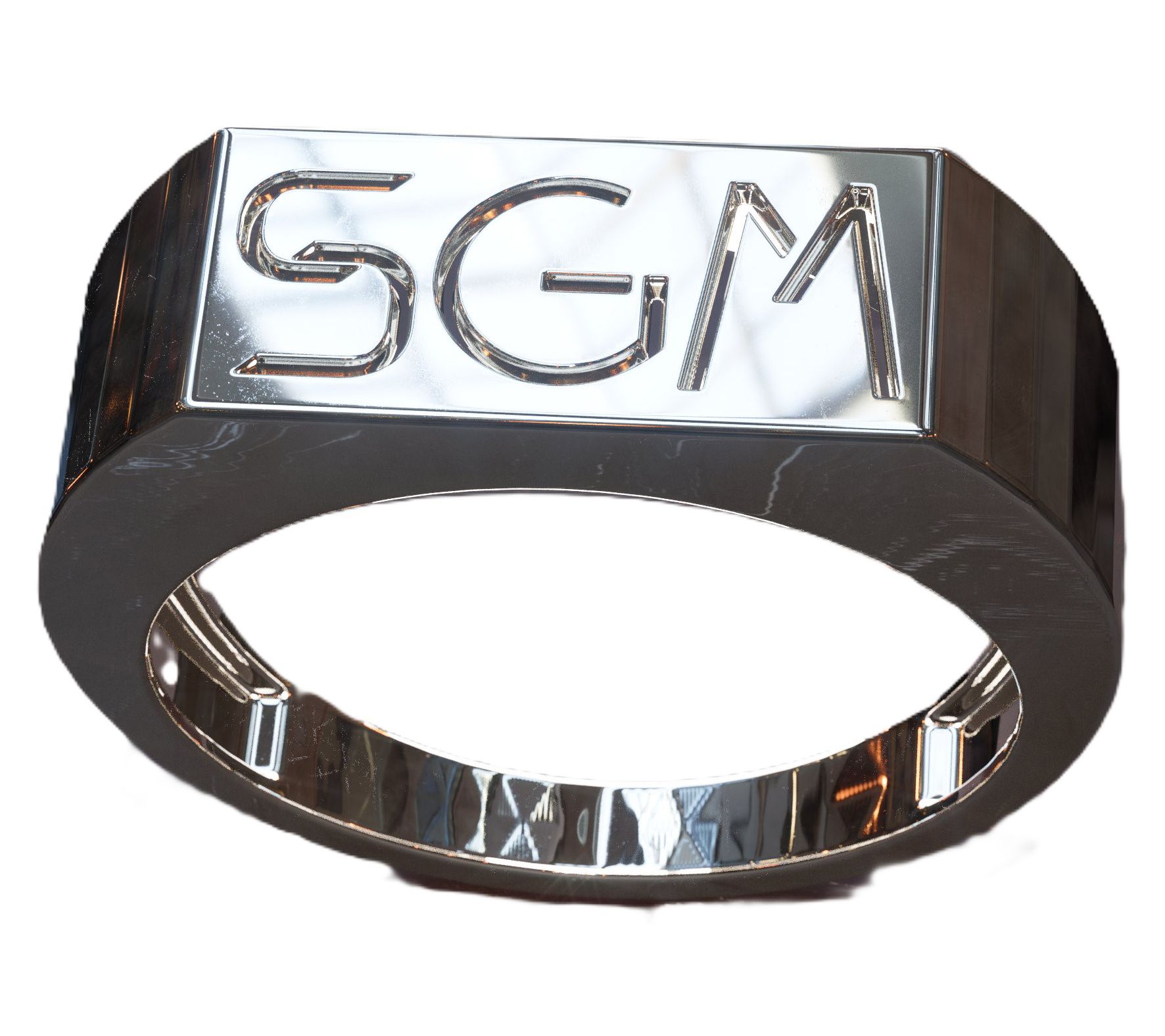 Heights Jewelers Sterling Silver Monogram Initial Ring