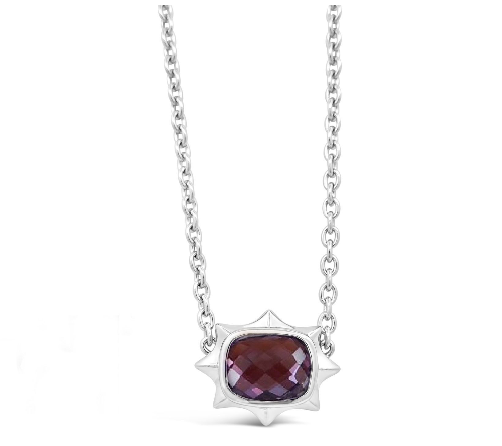 Margo Manhattan Sterling Amethyst Ella Necklace