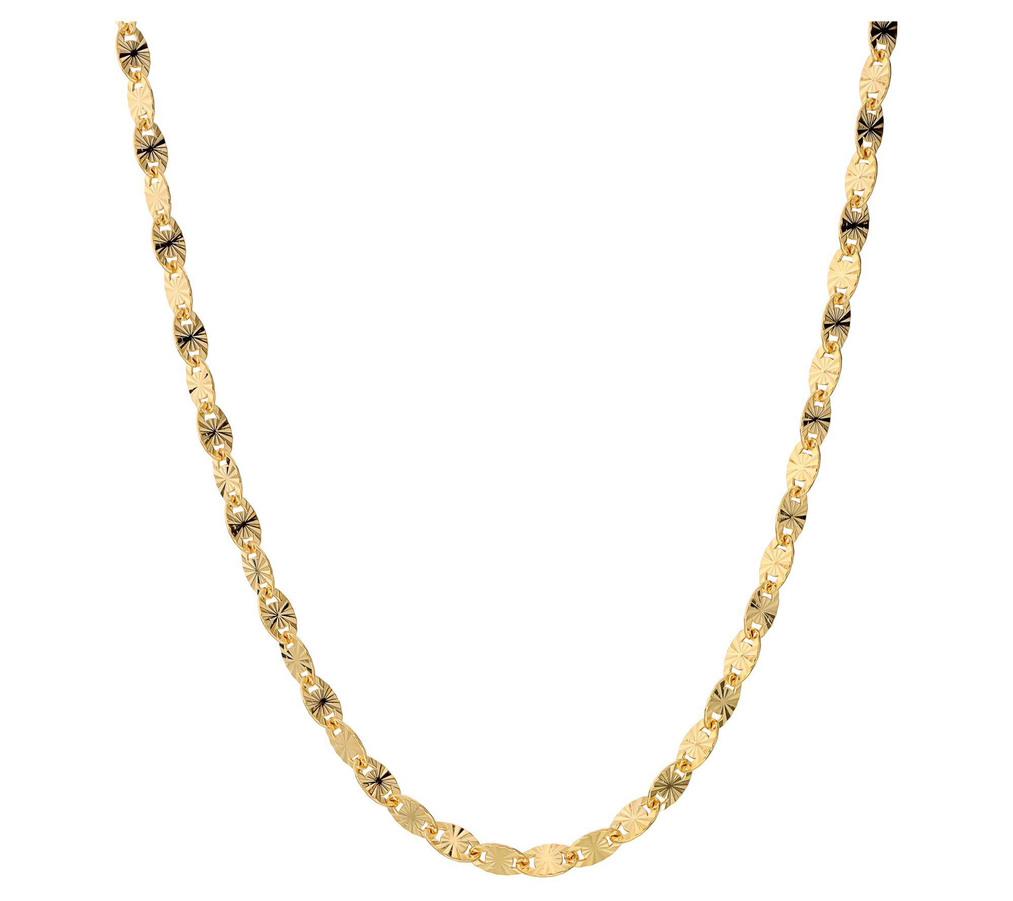 Bronzo Italia 18" Confetti Chain Necklace, 18KGold Plated