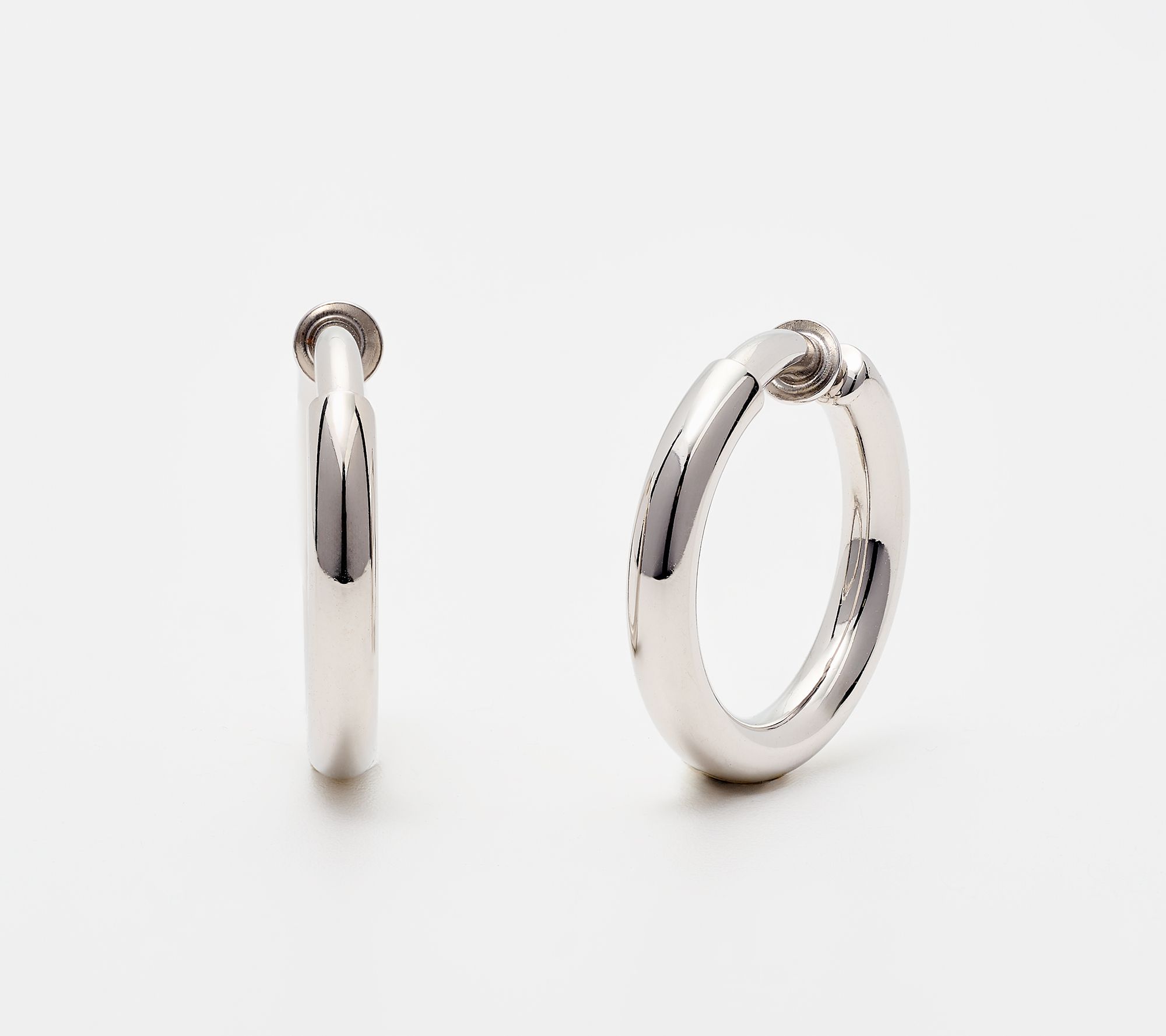 David Markstein Bronze Non-Pierced Hoop Earrings