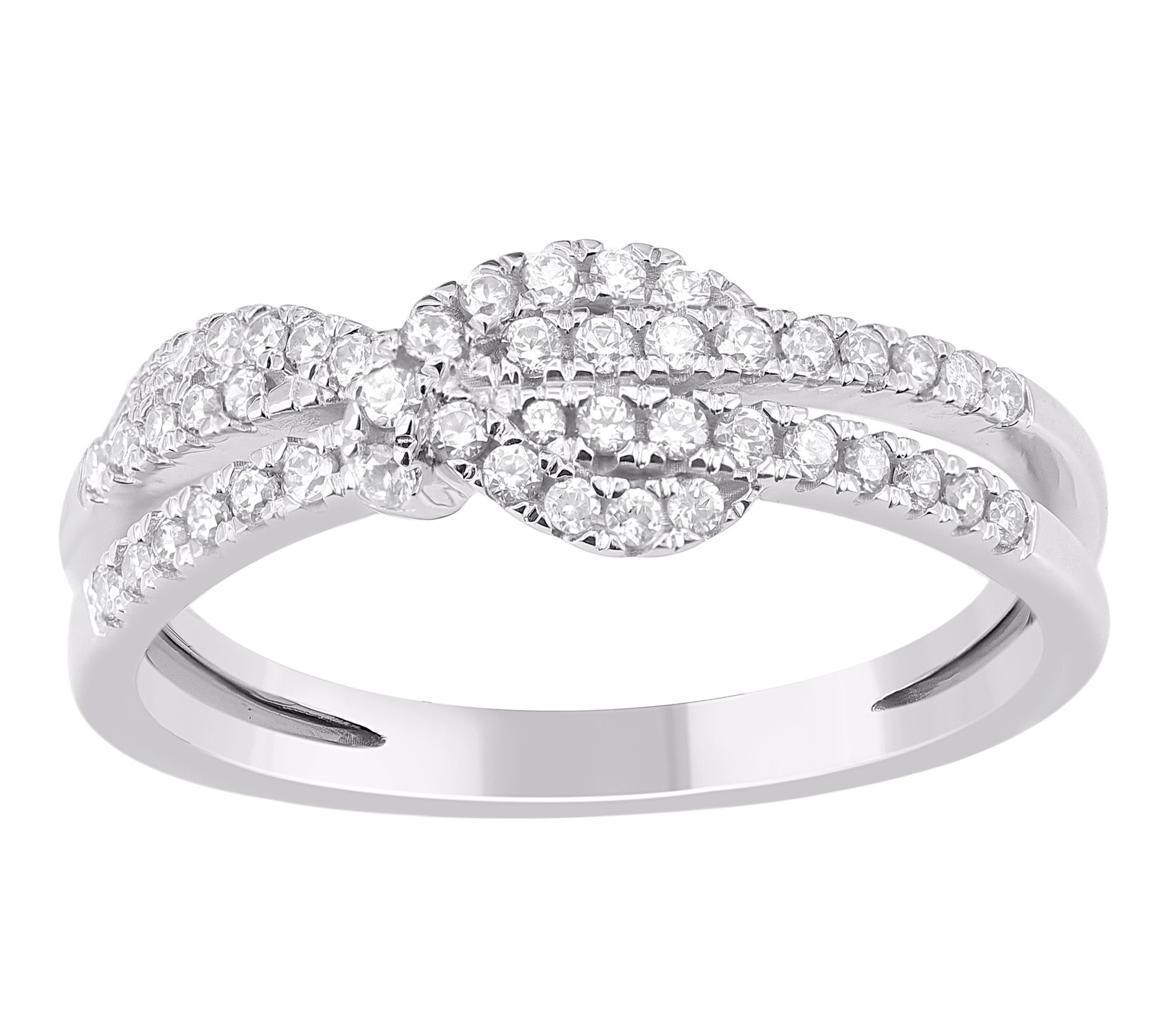 Affinity Diamond 0.30 cttw Knot Ring, 14K Gold - QVC.com