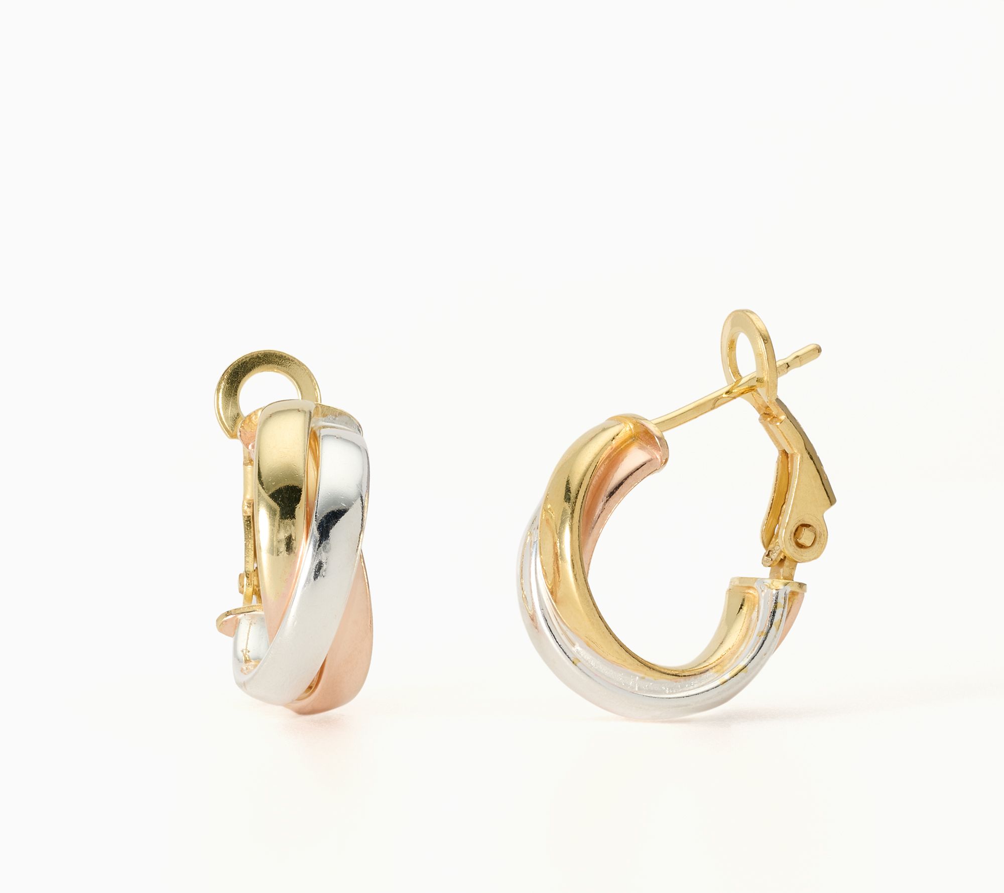 UltraFine 950 Silver Triple Nested Hoop Earrings