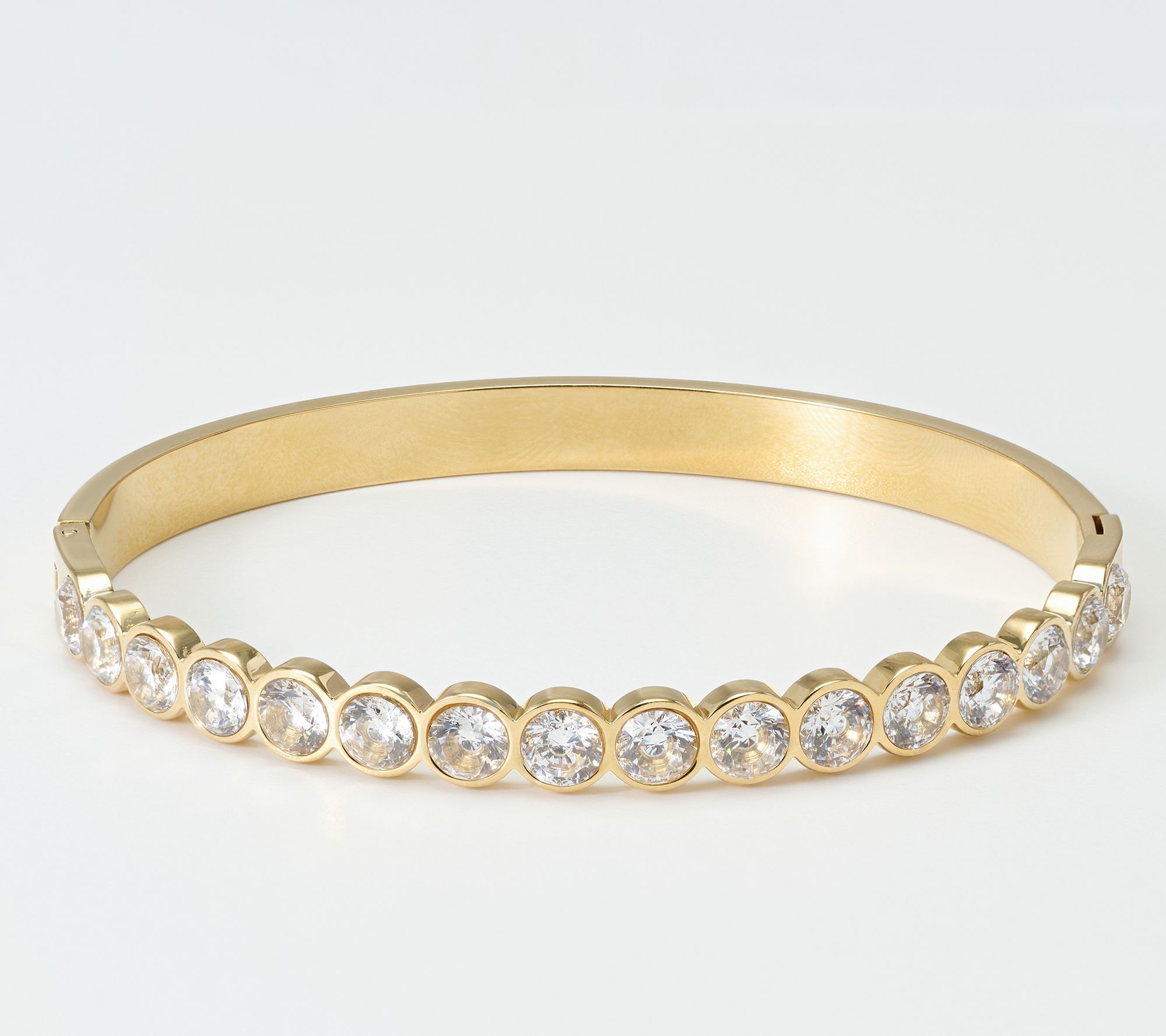 Steel by Diamonique Bezel Set Bangle