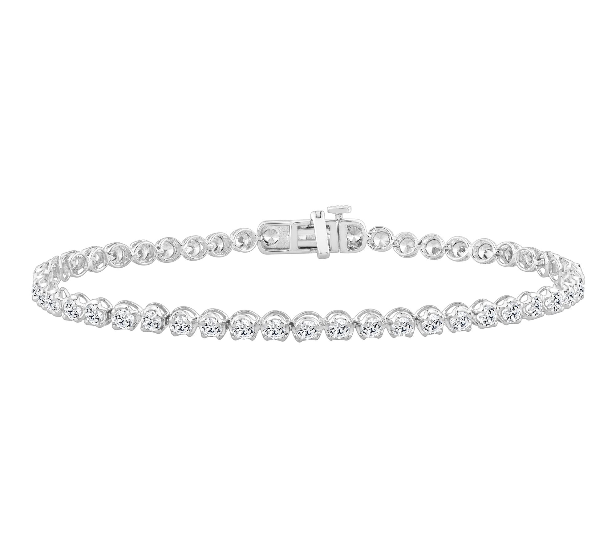 Fire Light 3.00 cttw Lab Grown Diamond Bracelet, Sterling