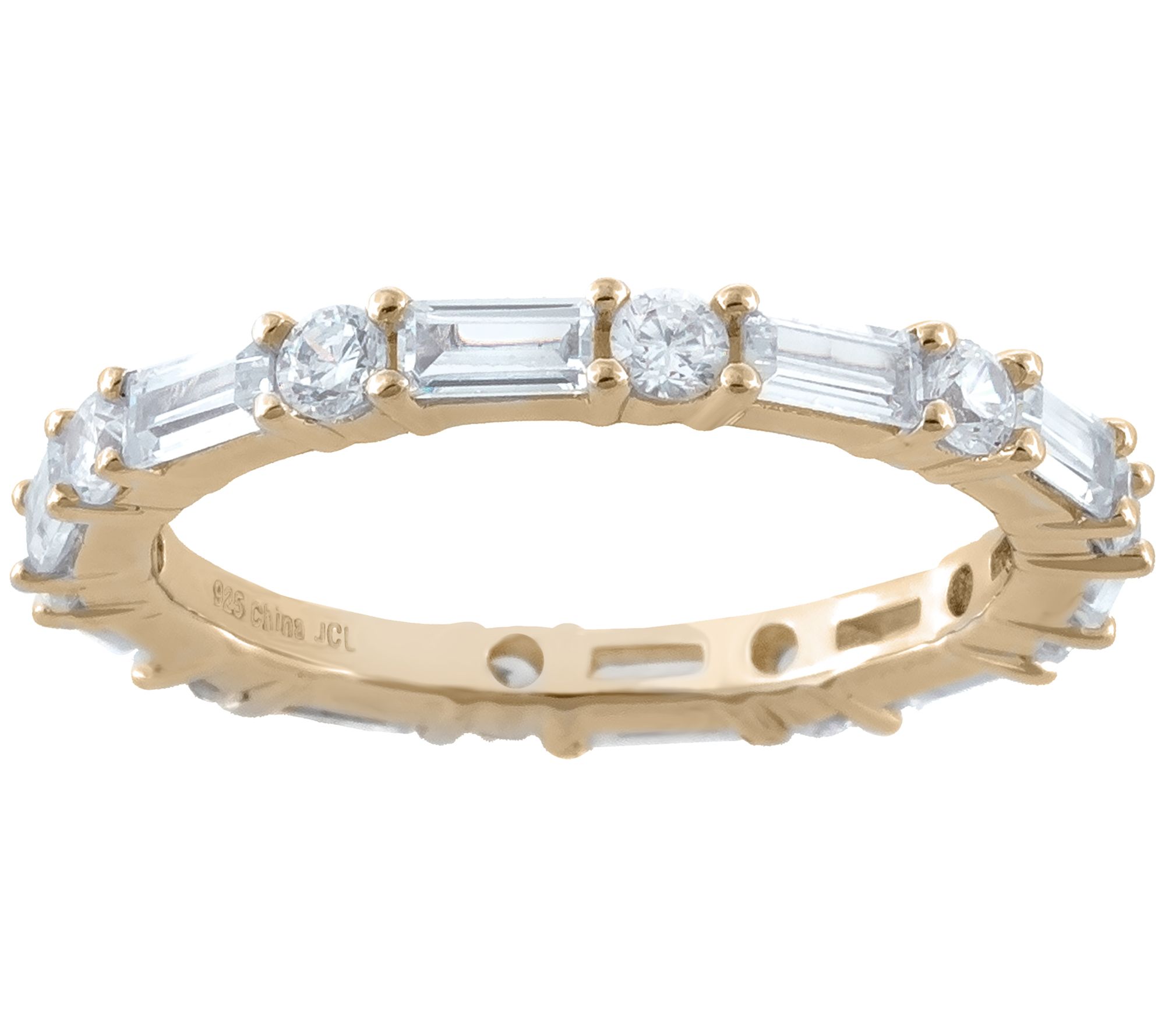 Diamonique 3.00 cttw Eternity Band, 14K Clad