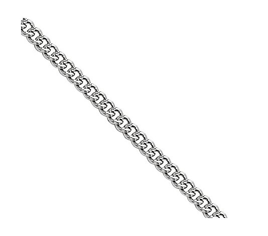 Steel by Design 18" Round Curb Chain Necklace