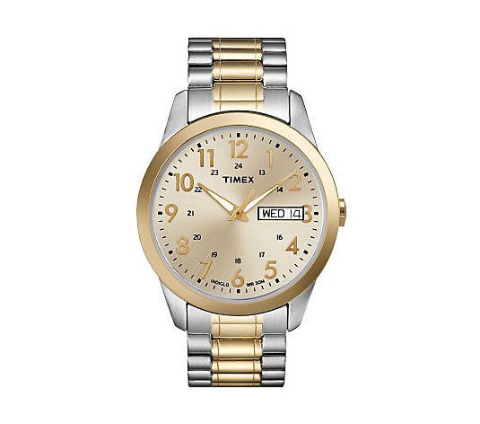 Timex Men's Two-Tone Stainless Steel ExpansionBand Watch