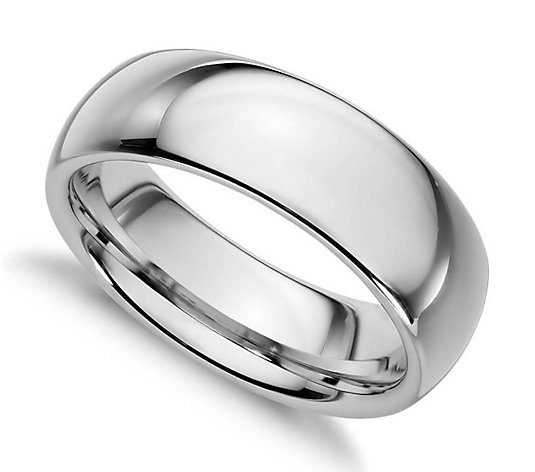 Sterling Silver 7MM Silk Fit Unisex Wedding B and Ring
