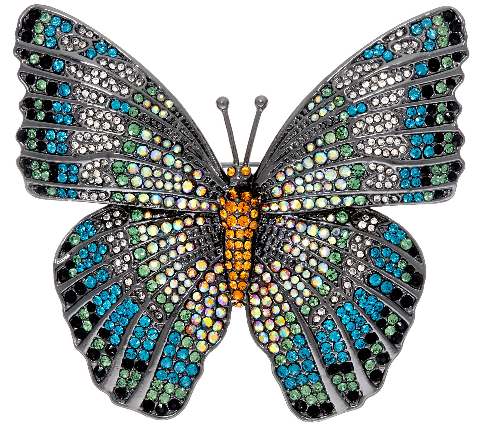 Joan Rivers Magnificent Pave' Butterfly Brooch - QVC.com