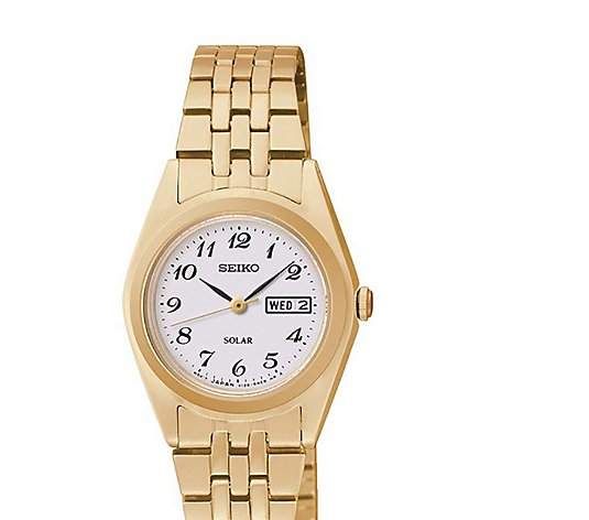 Seiko Women's Goldtone White Dial Watch