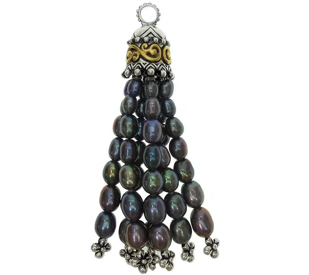 Barbara Bixby Sterling & 18K Cultured Pearl Tassel Pendant