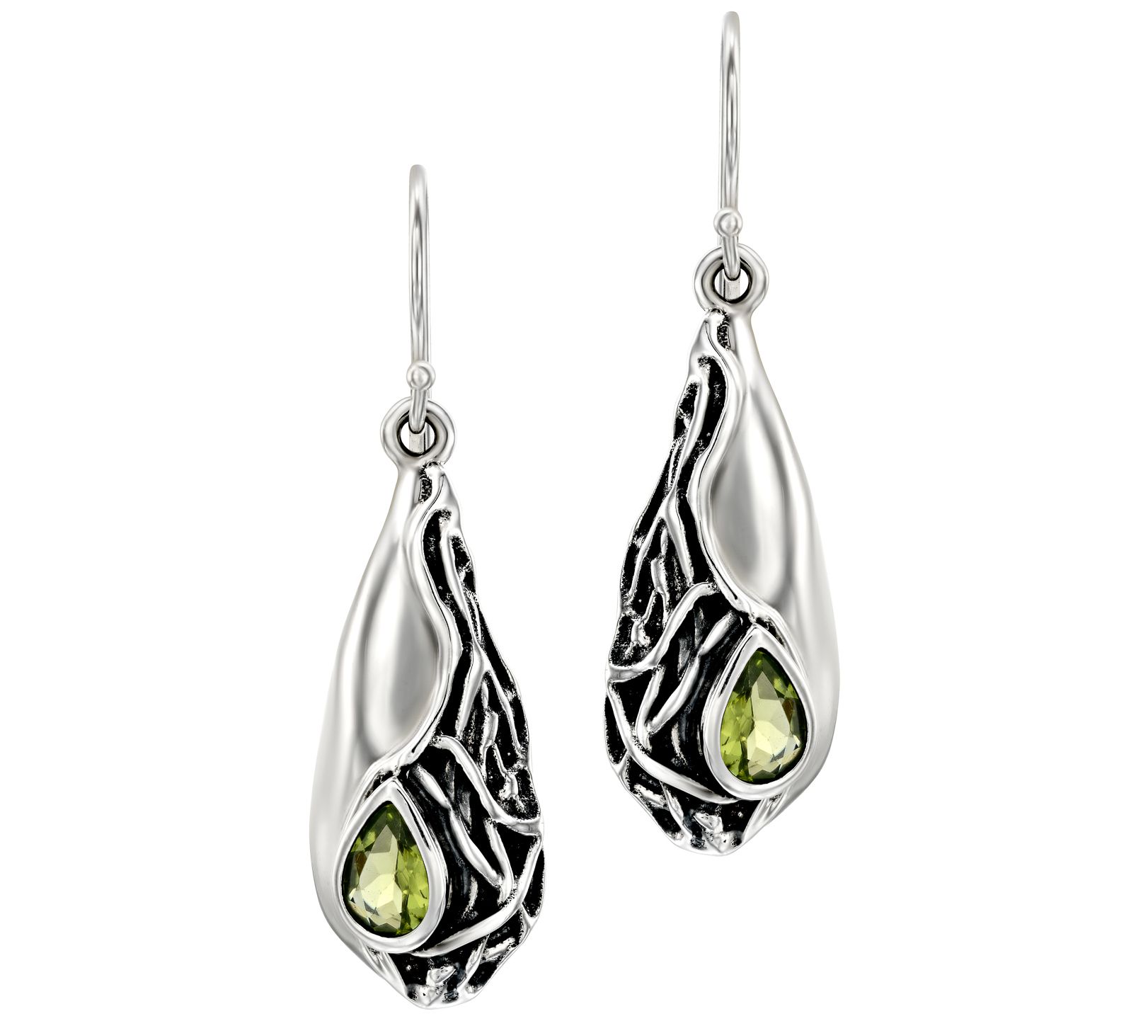 Hagit Sterling Gemstone Drop Earrings