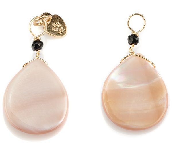 Alkeme 14K Gold 'Get Charmed' Mother of Pearl E arring Charms - QVC.com