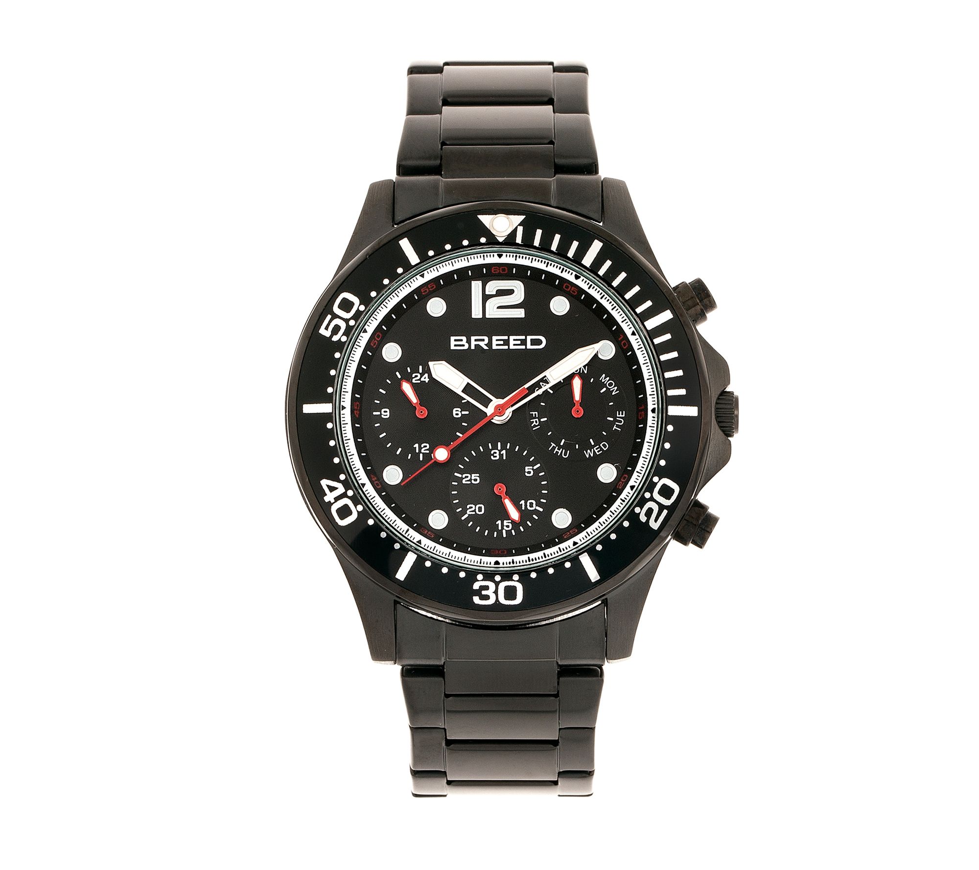 Breed Men's Pegasus Black Bracelet Watch