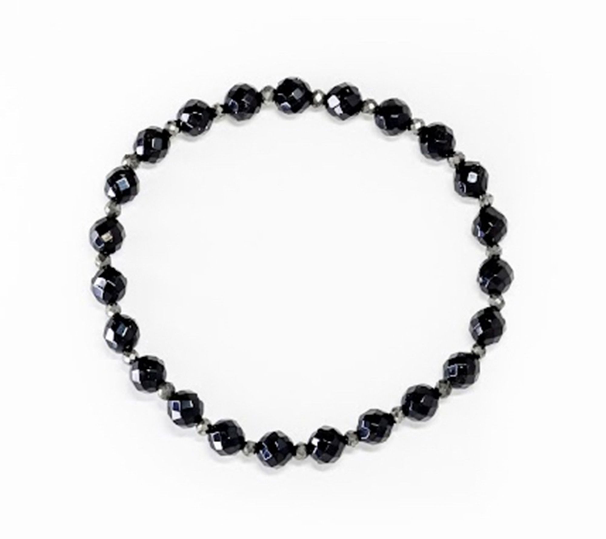 Alkeme STACK-EM Onyx & Pyrite Stretch Bracelet