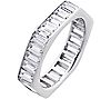 Diamonique 6.60 cttw Eternity Band Ring, Sterling Silver