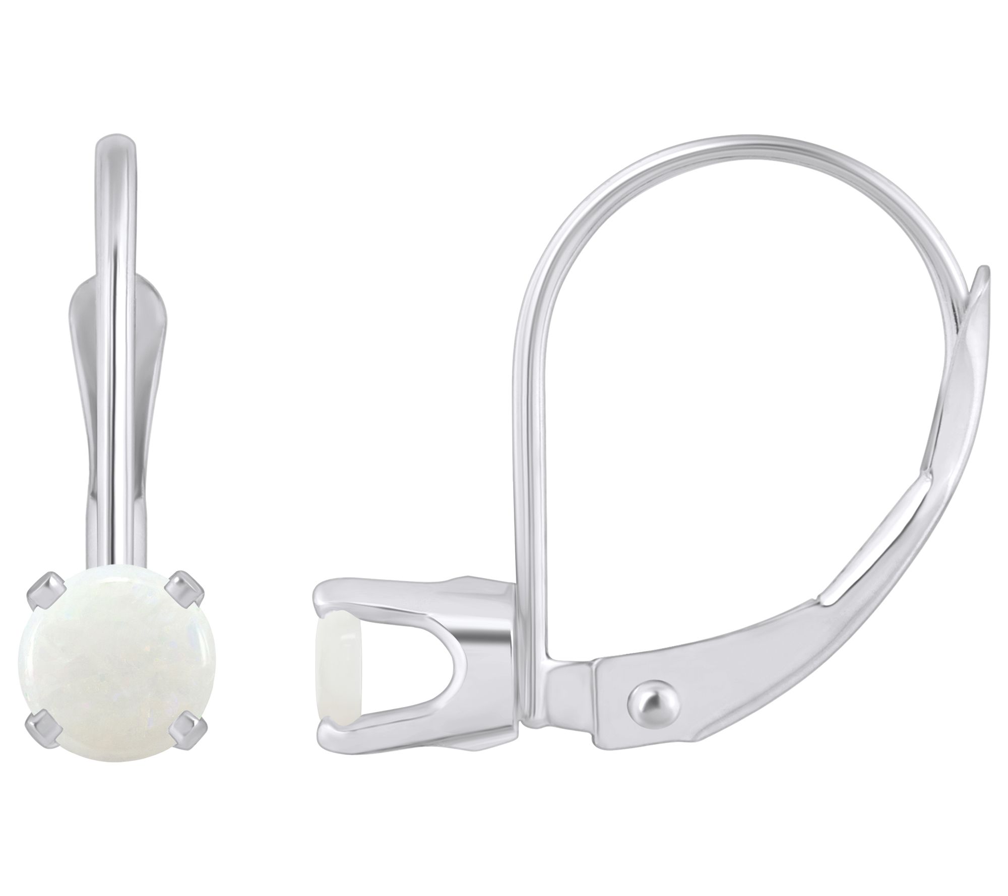 Affinity Gems Round Gemstone Leverback Earrings, 14K