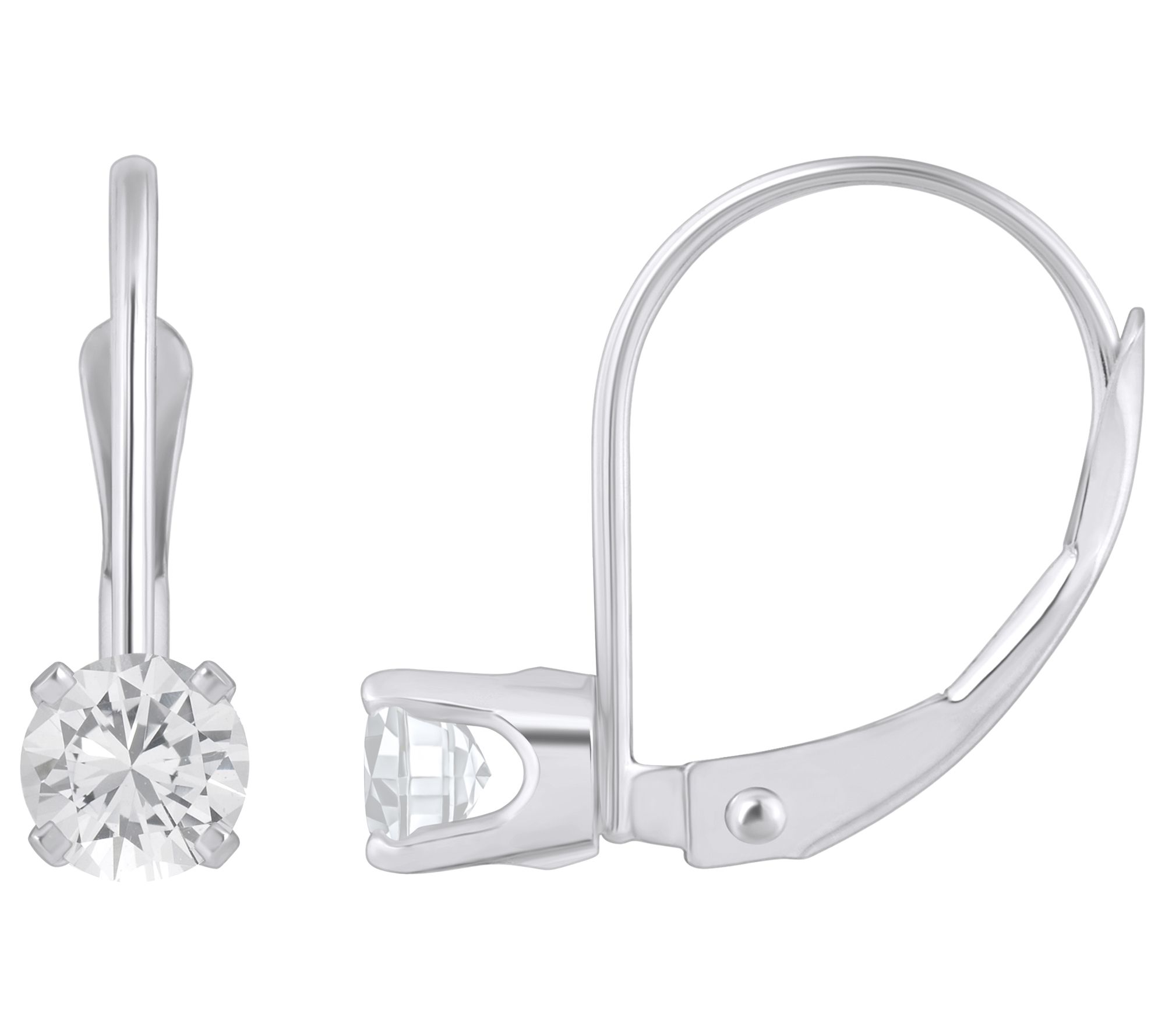 Affinity Gems Round Gemstone Leverback Earrings, 14K