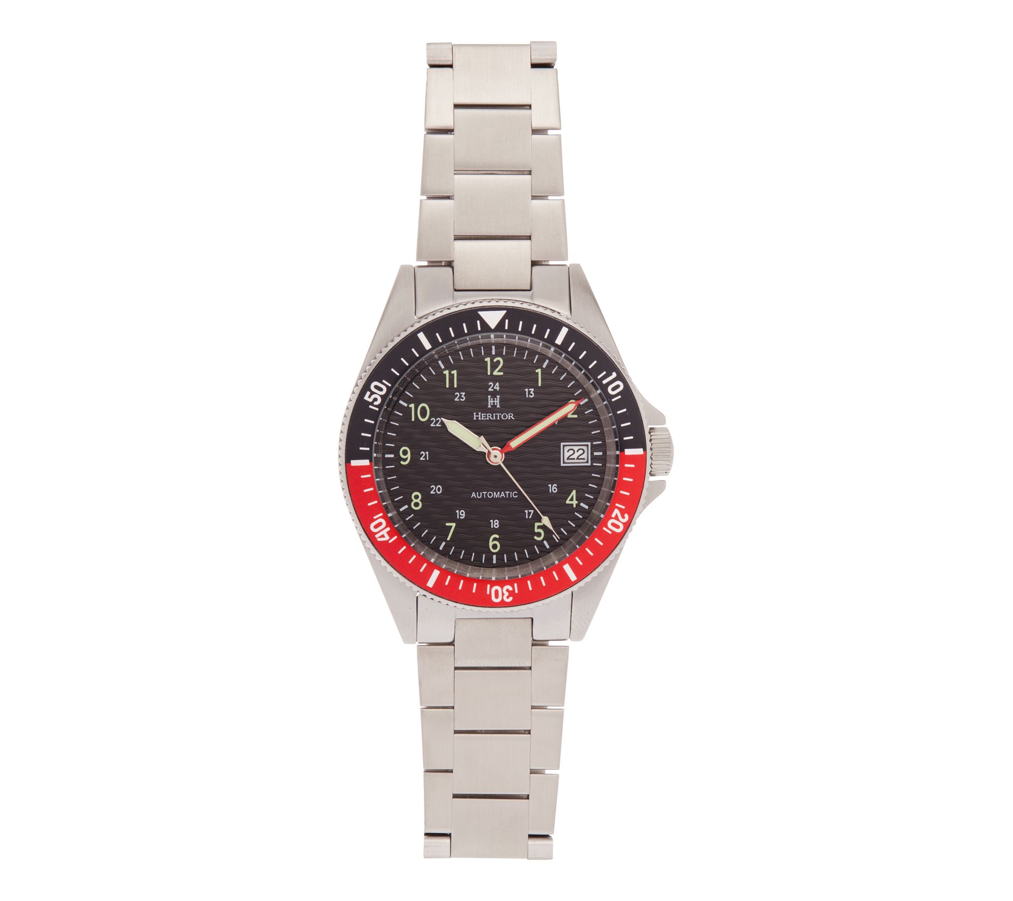 Heritor Automatic Men's Calder Stainless Steel Bracelet Watch