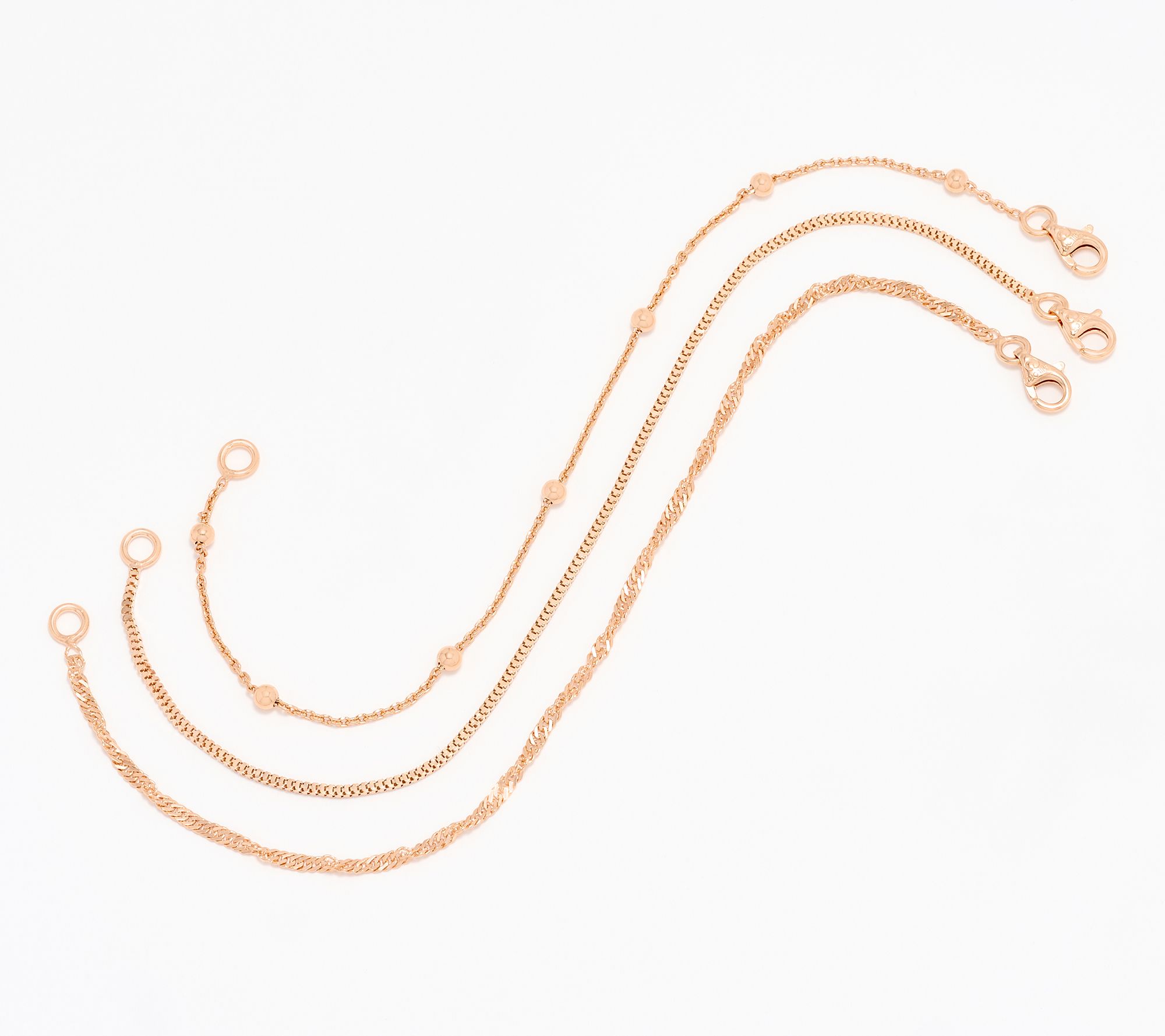 "As Is" UltraFine 950 Silver Set of 3 Bracelets