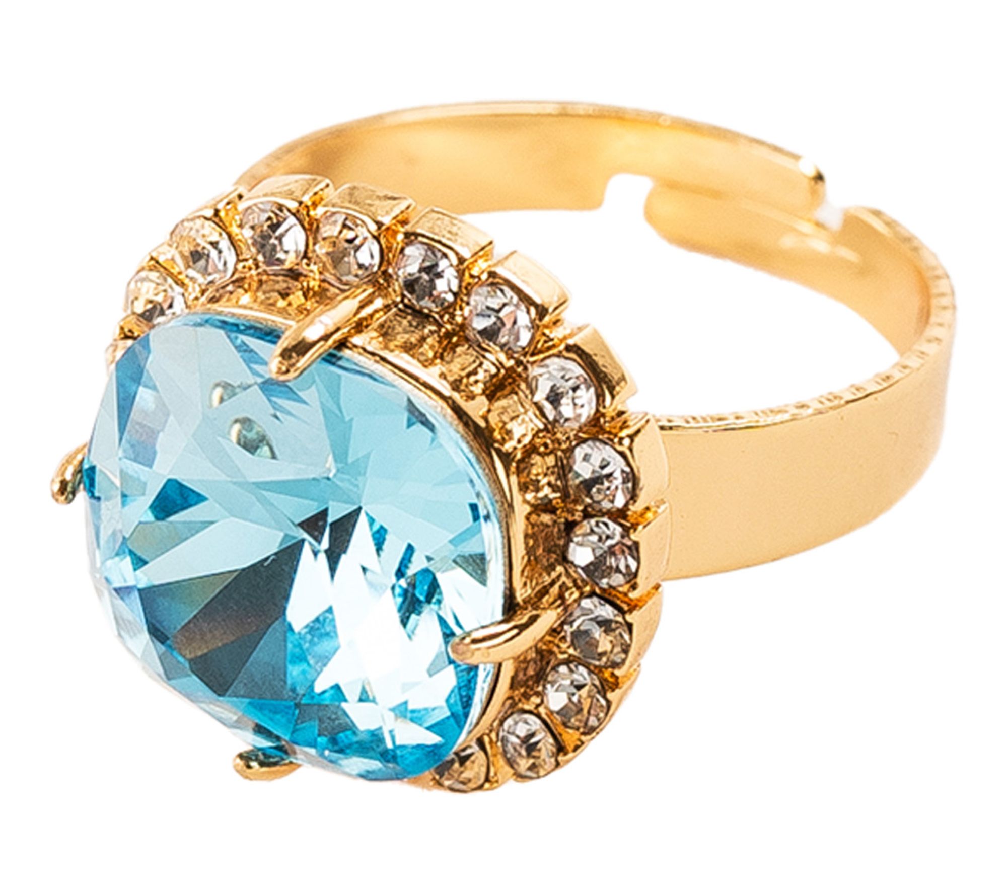 Violet and Brooks Celeste Crystal Trimmed Birthstone Rings