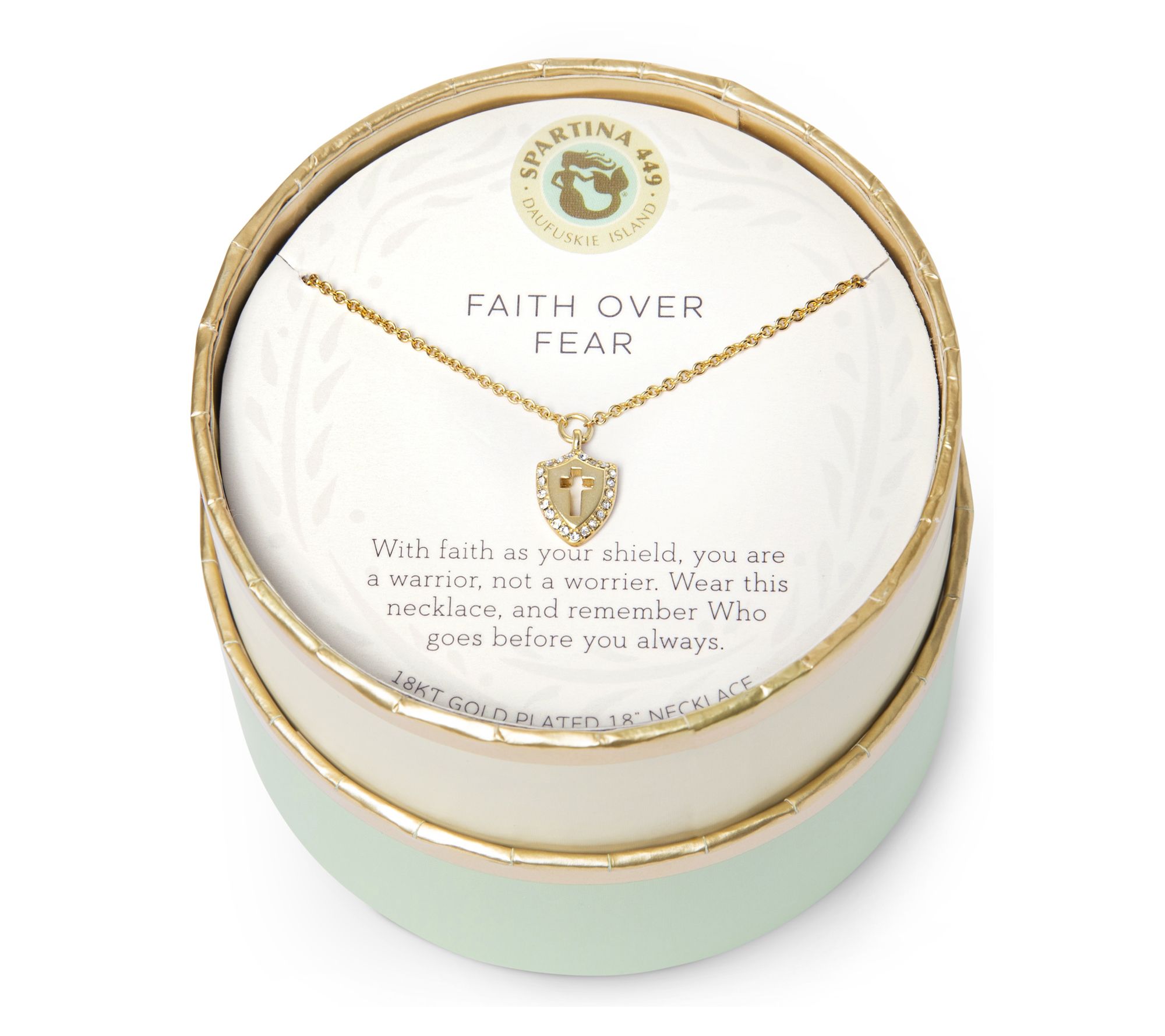 Spartina 449 Sea La Vie Faith Over Fear Necklace