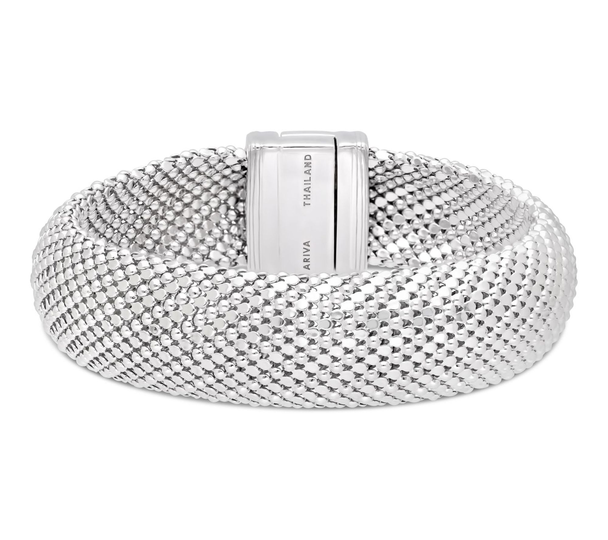Ariva Sterling Silver Mesh Magnetic Bracelet
