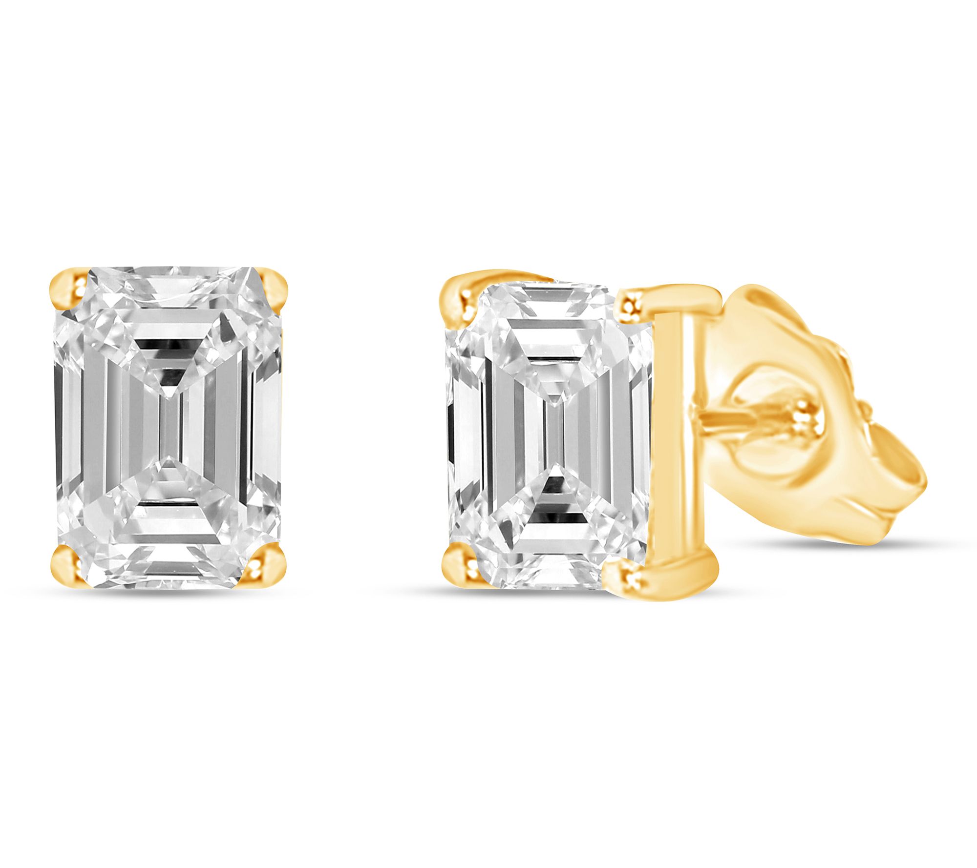Fire Light 2.00 cttw Lab Grown Diamond Earrings, 14K Gold