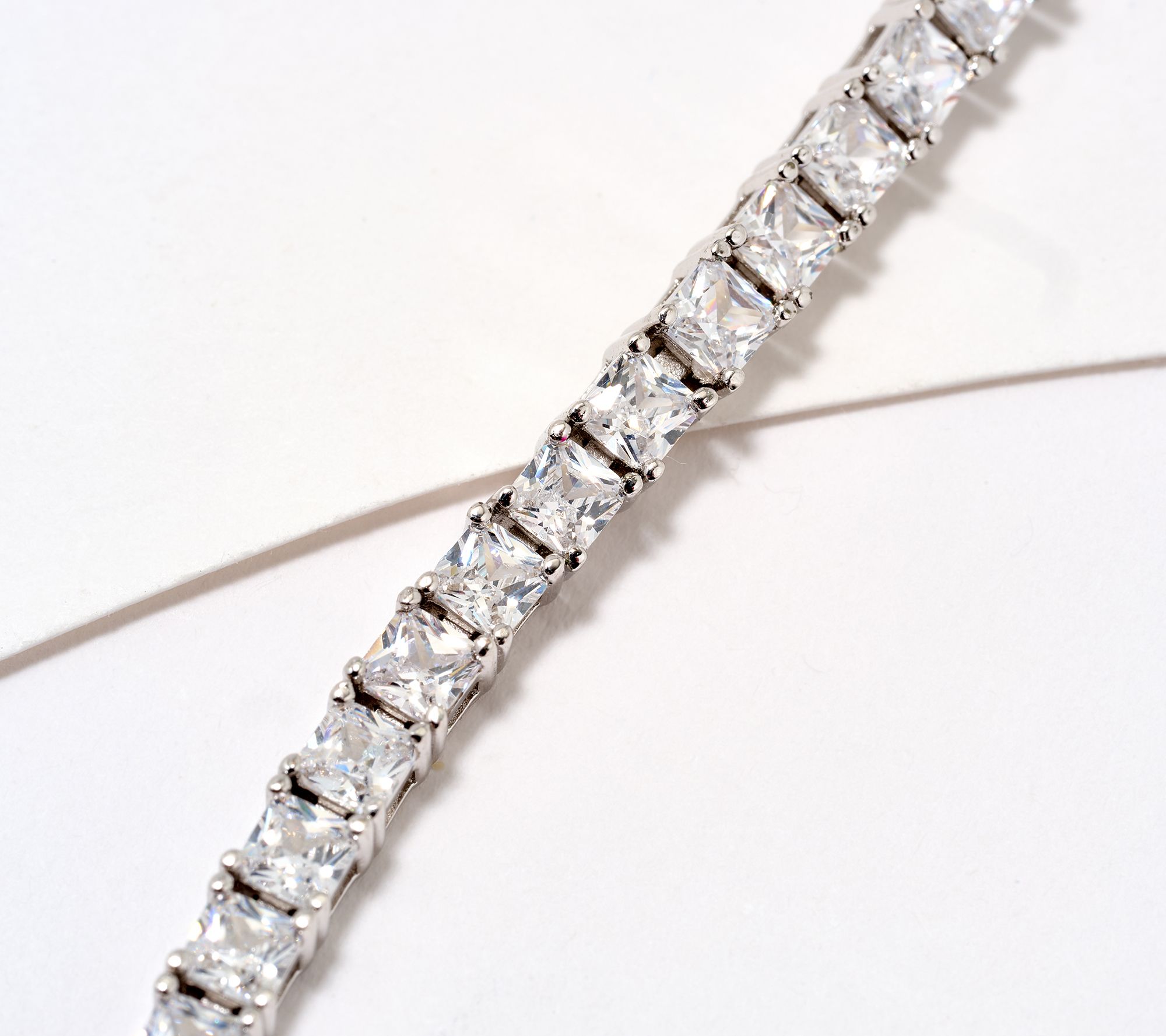 "As Is" Diamonique Classics 5.40cttw Tennis Bracelet, Sterl