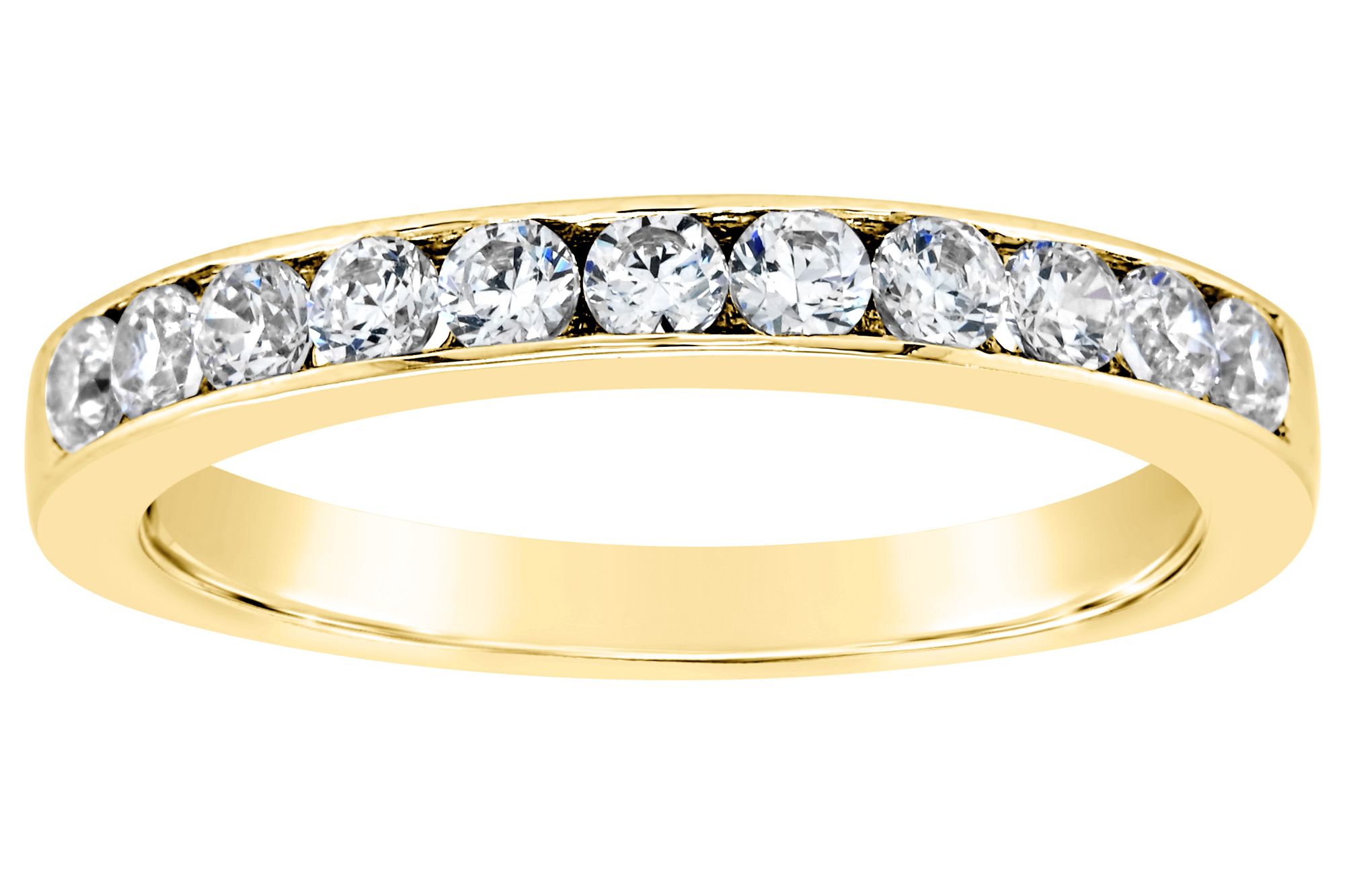 Affinity 14K Gold Channel Set 1/2 cttw Diamond Ring