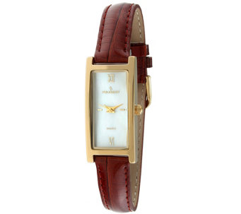 Peugeot Ladies' Brown Leather Strap Watch - J105133