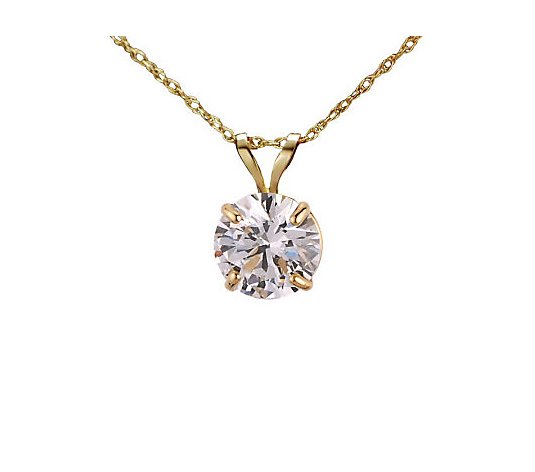 Round Cut 0.70 Ct Simulated Diamond Womens Forever US Two Stone Pendant Necklace 18 