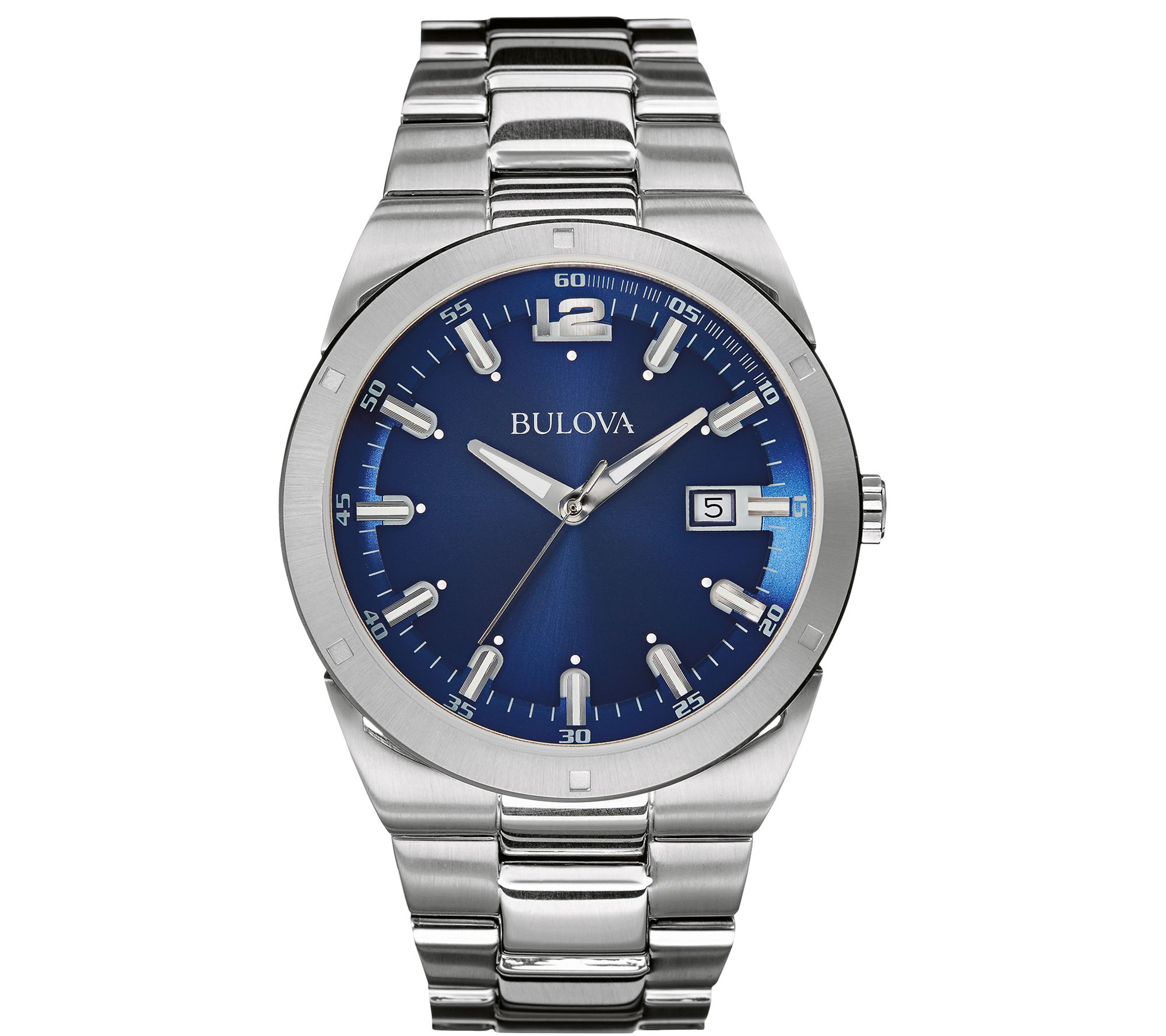 Bulova Men's Classic Analog Blue Dial Bracelet atch