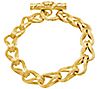 Ariva Sterling Silver & 14K Gold Clad TexturedLink Bracelet