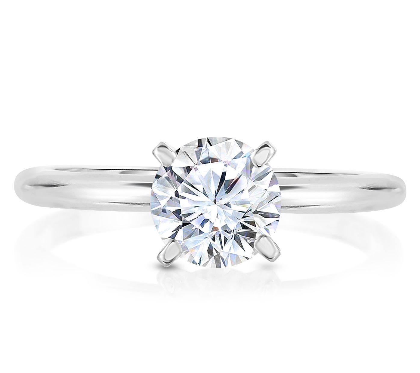 Affinity 1.00 cttw Solitaire Diamond R ing, 14K Gold