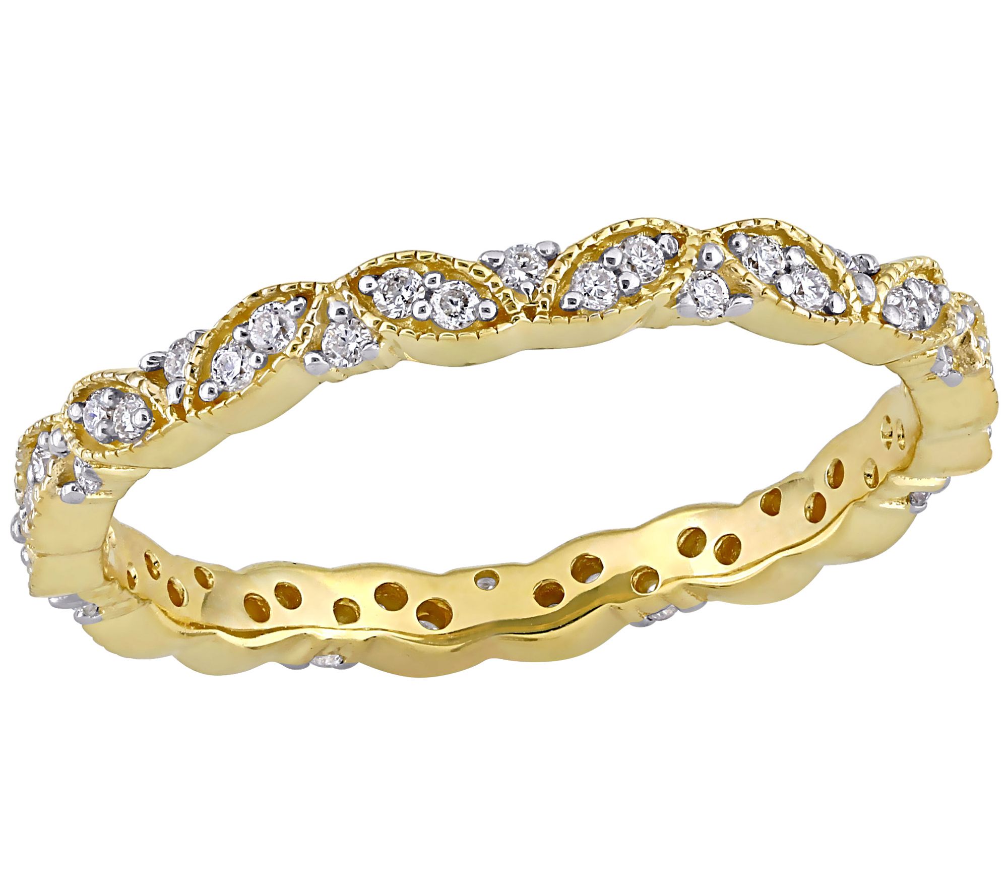 Affinity Diamonds Eternity Ring, 14K Gold - QVC.com