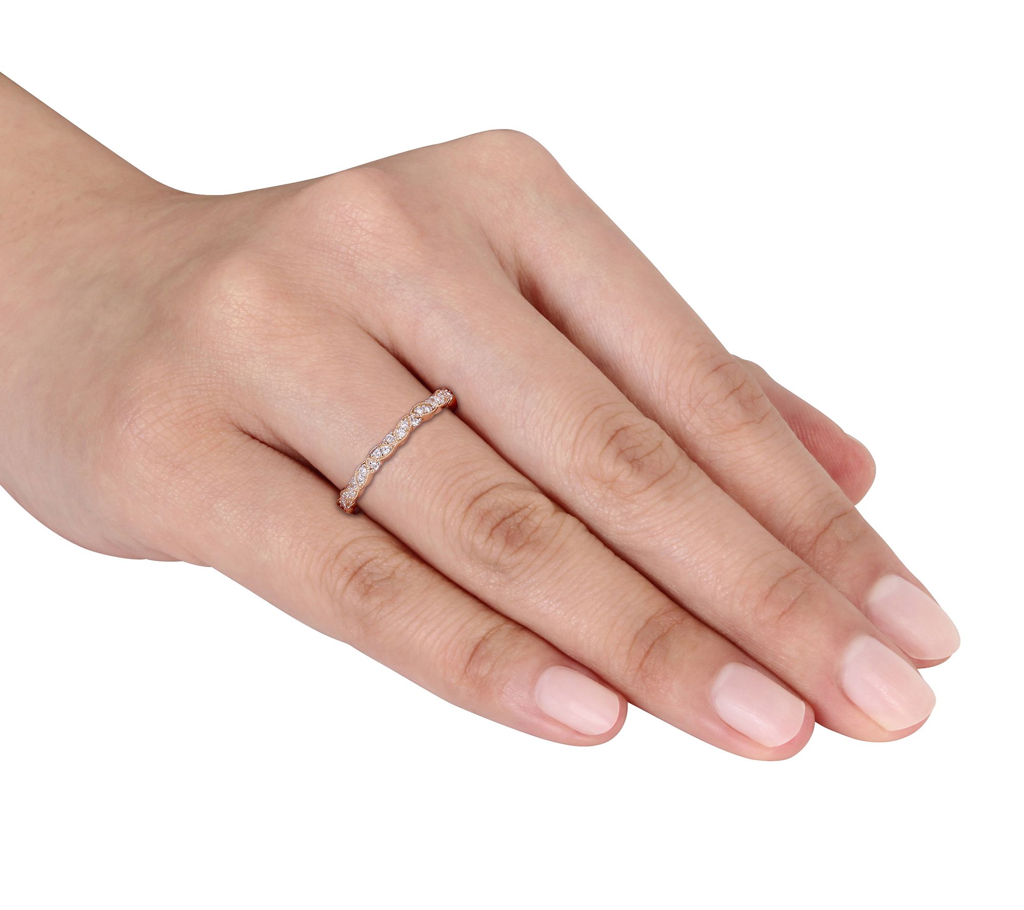 Affinity Diamonds Eternity Ring, 14K Gold - QVC.com