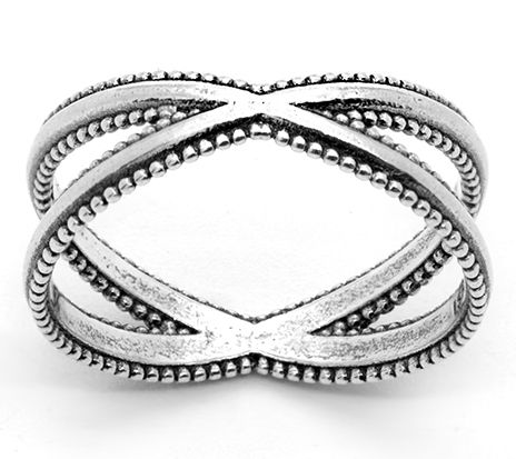 Or Paz Sterling Silver X Ring