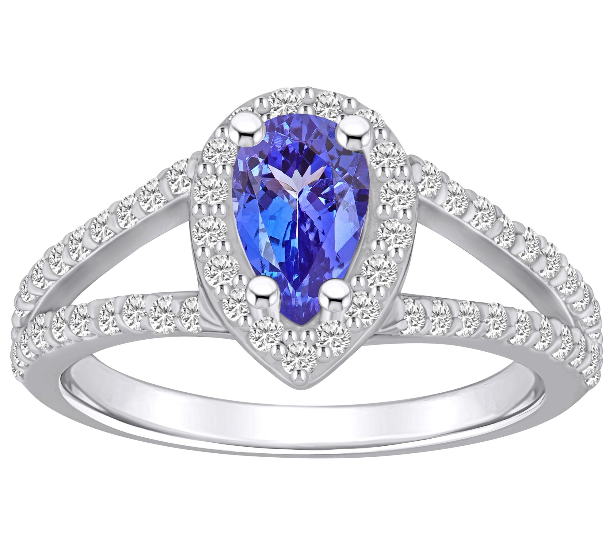 Affinity Gems Tanzanite 0.55 cttw Diamond Ring,14K Gold