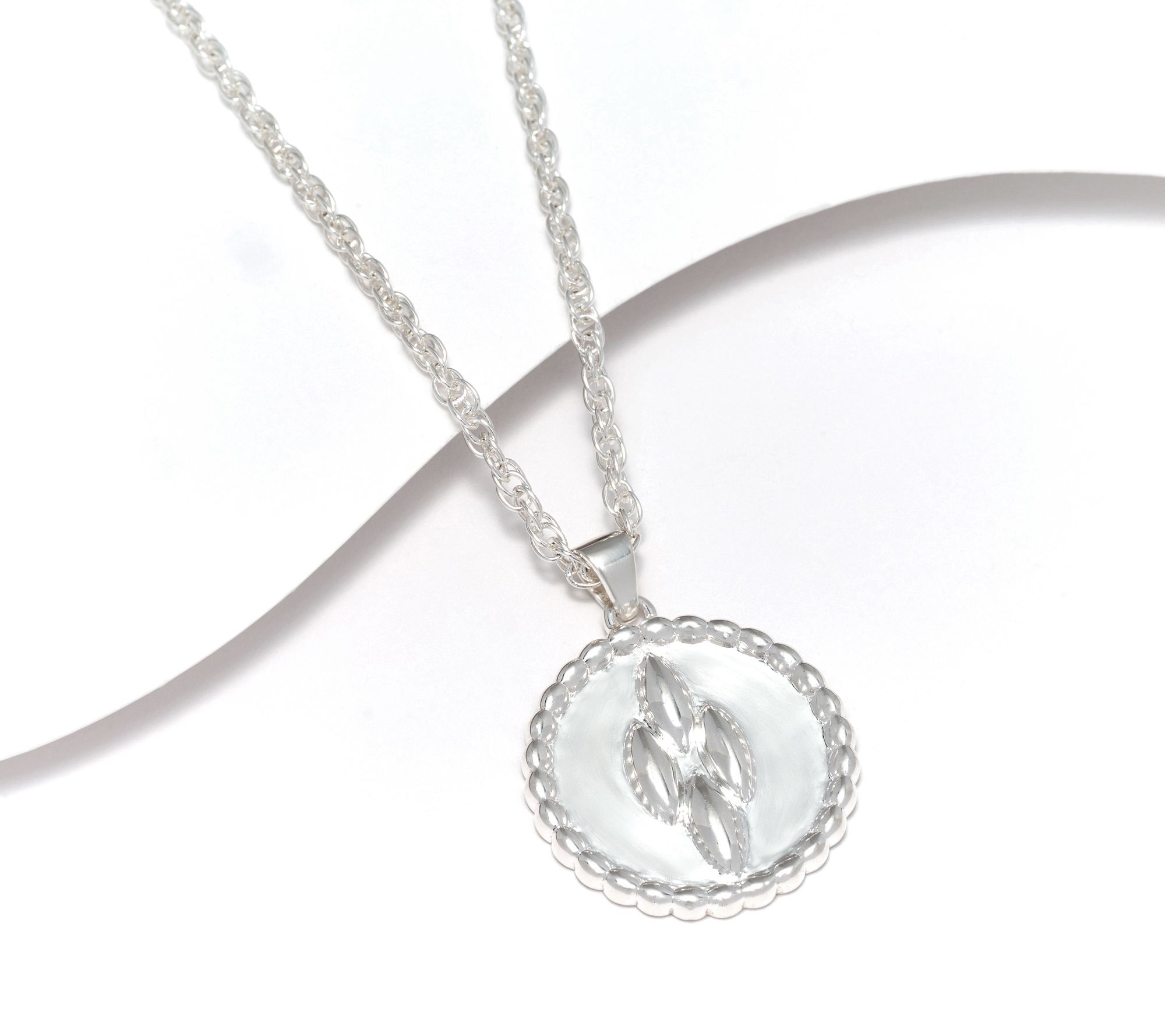 Sophie Blake Marta Pendant with Adjustable Chain, Sterling Silver, 25.50g