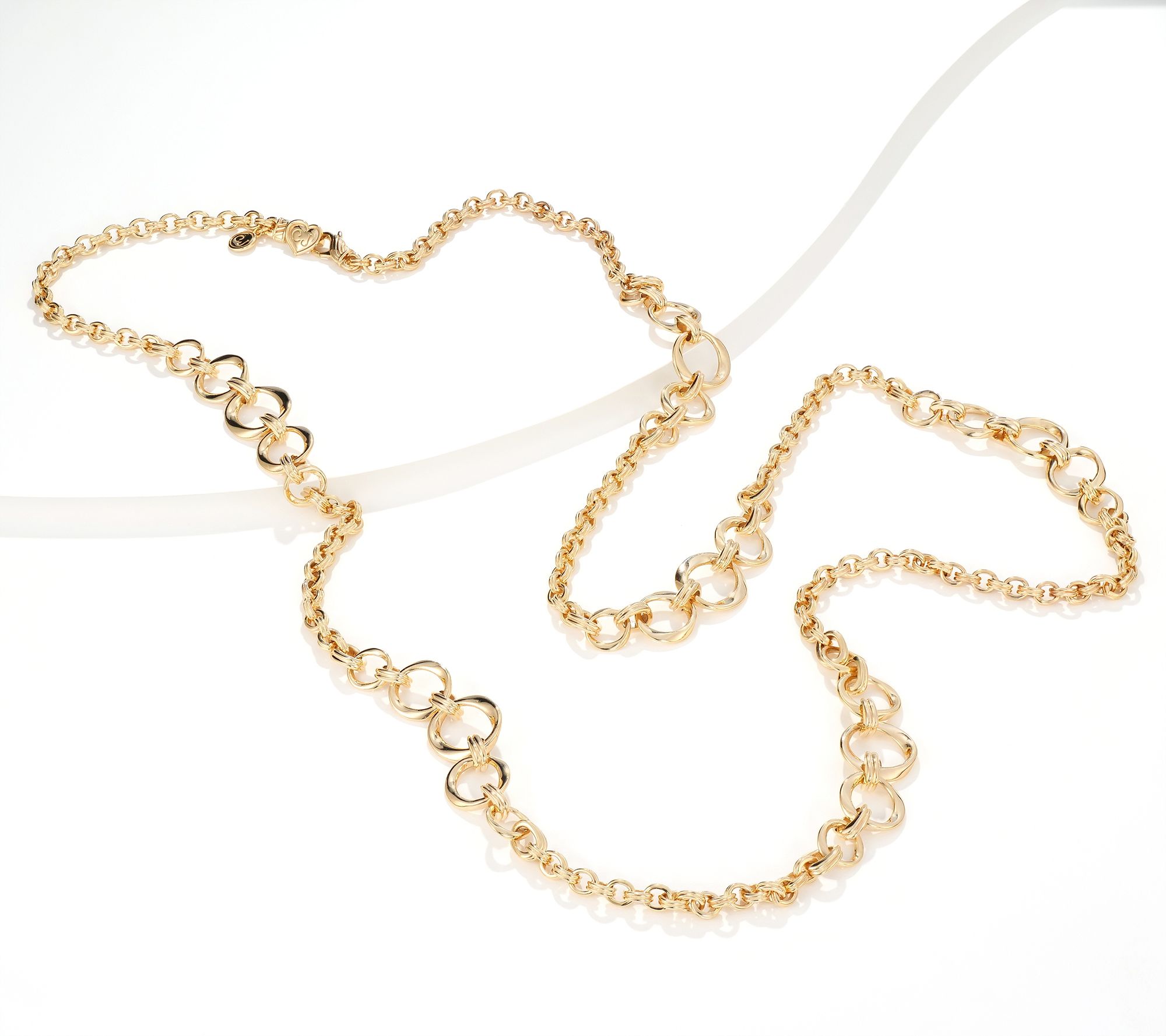 "As Is" Christian James by Scott Grimes 18K Clad Ripple 36" Necklace