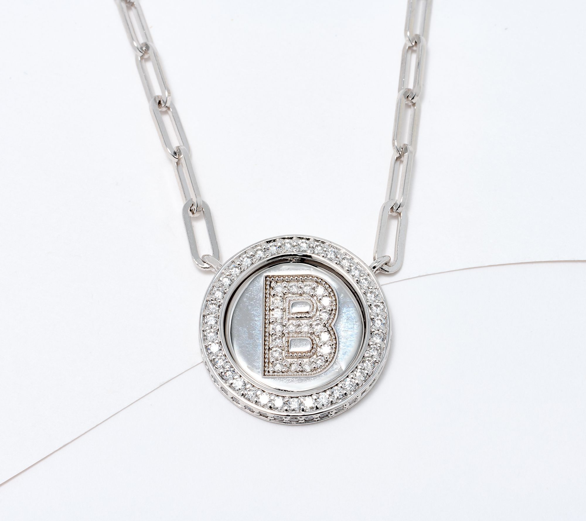 JEN by Jennifer Miller Pave Lab Grown Diamond Initial Necklace